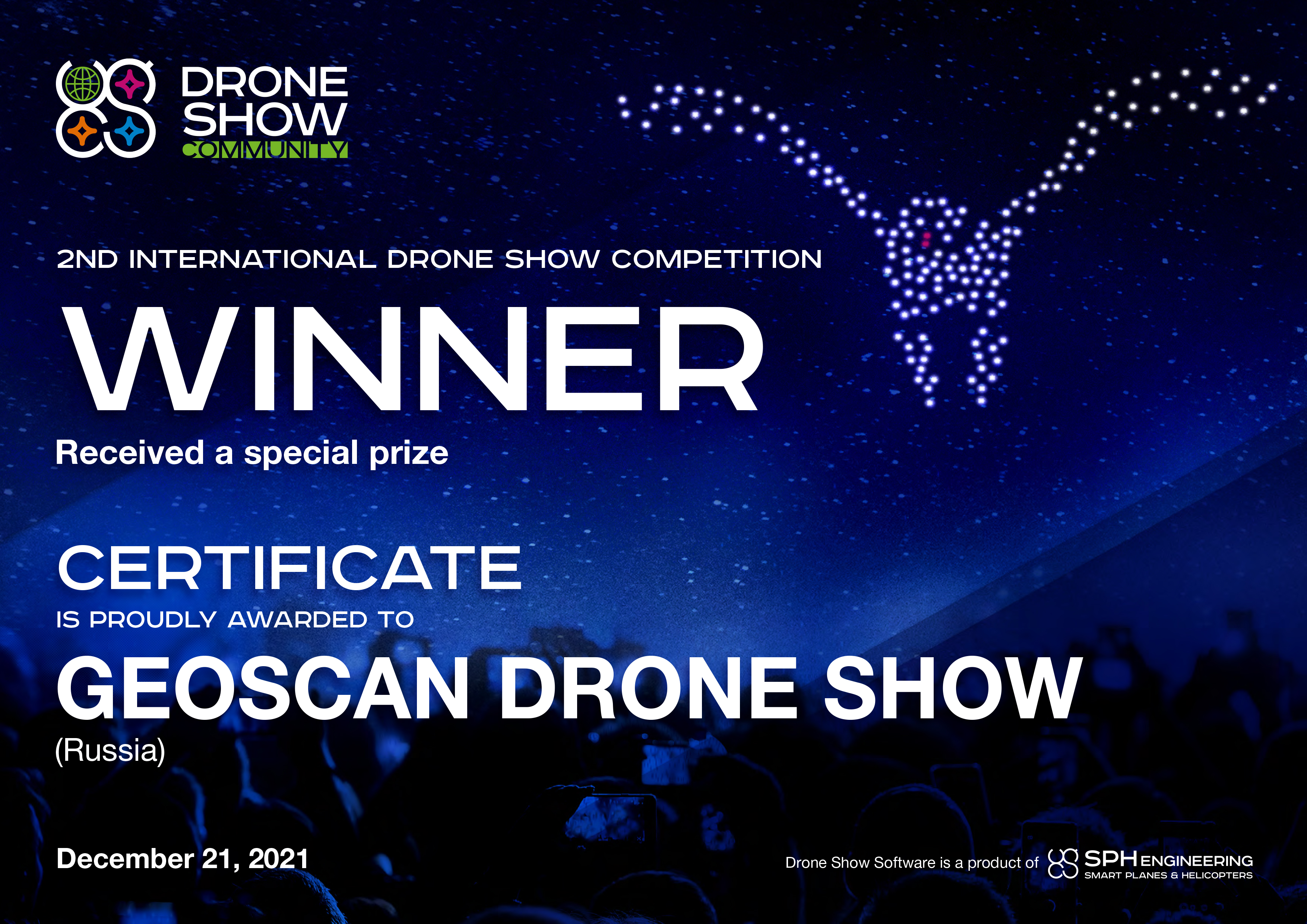 Geoscan Drone Show winner