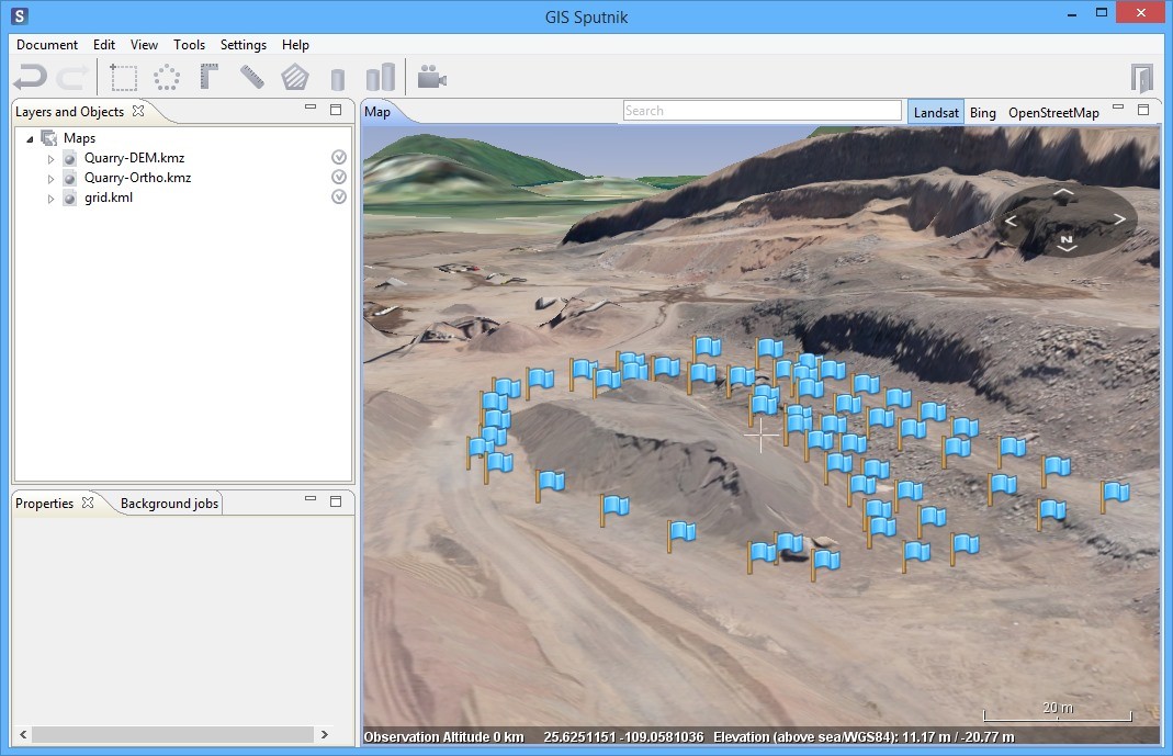 Kriging interpolation with Sputnik GIS